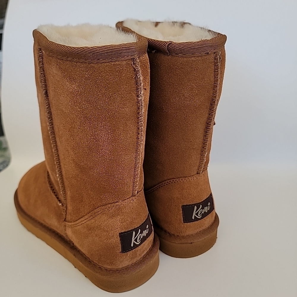 Kemi Women's Classic Bella Short Fashion Winter Boots Genuine suede upper - Picture 3 of 13